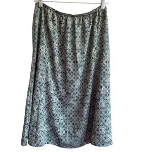 Rena Rowan Green Patterned Maxi Skirt